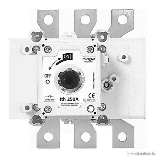 TELERGON - TELERGON terheléskapcsoló S5, 250A, 3P, M csatl., 0 méret - Terheléskapcsoló  S5000 - HD Hungária - S5-02503PD0