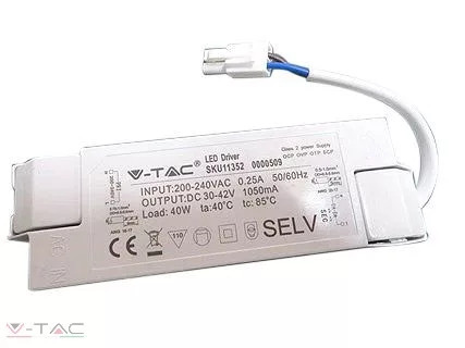 V-TAC-SKU11352 - 40W-os tápegység LED panelhez - 11352