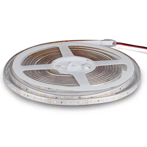 V-TAC-SKU212032 - 5W LED szalag 3528 - 60LED/m Meleg fehér IP65 - 212032 (Csak 5m-es tekercsben rendelhető - NEM vágjuk!)