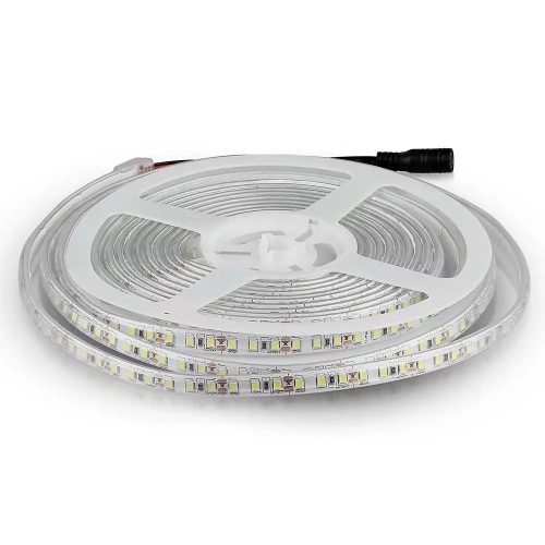 V-TAC-SKU212037 - 8W LED szalag 3528 - 120 LED/m Hideg fehér IP65 - 212037 (Csak 5m-es tekercsben rendelhető - NEM vágjuk!)