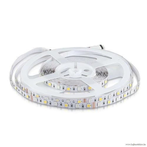 V-TAC-SKU212553 - 8W LED szalag 5050 - 60 LED/m RGB+WW (nem vízálló) - 212553 (Csak 5m-es tekercsben rendelhető - NEM vágjuk!)