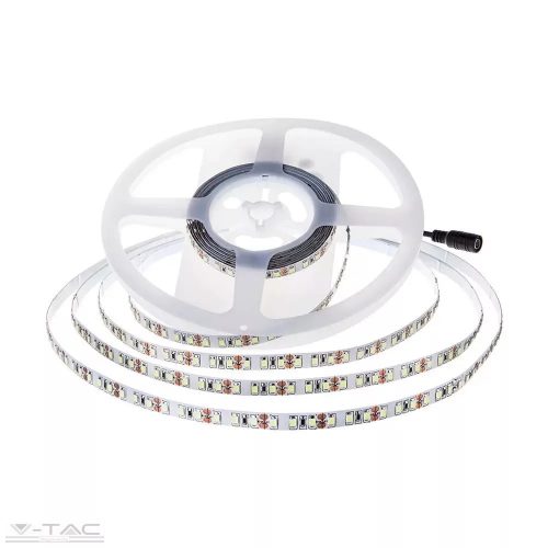 V-TAC-SKU212594 - 8W LED szalag SMD2835 - 126 LED/m 24V IP20 4000K- 212594 (Csak 5m-es tekercsben rendelhető - NEM vágjuk!)