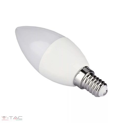 4,8W Wifis smart LED izzó E14 gyertya RGB+WW-CW - 212754 V-TAC