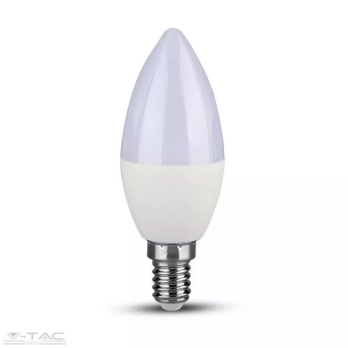 V-TAC-SKU2142411 - 4,5W LED izzó gyertya E14 Hideg fehér - 2142411