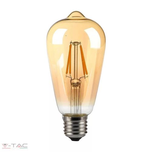 4W Retro LED izzó E27 Filament szabadalmi borostyán burkolat ST64 2200K - 214361 V-TAC