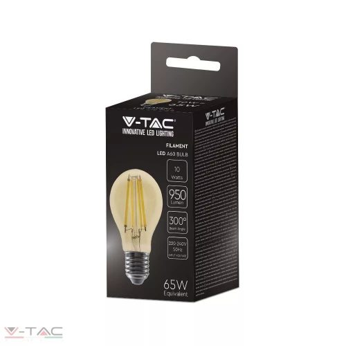 10W Retro LED izzó Filament Samsung chip E27 A60 2200K - 217157 V-TAC