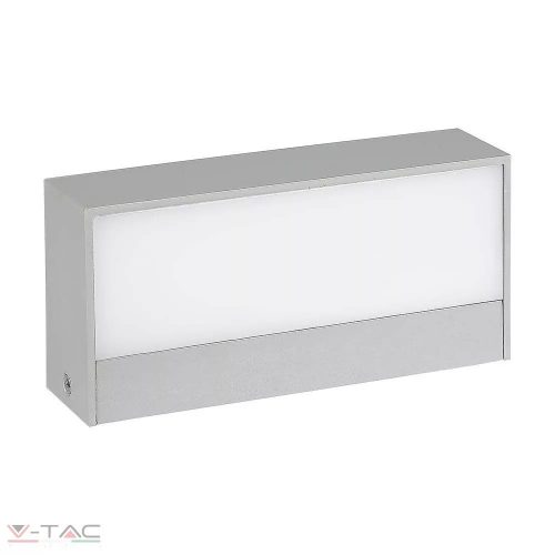 V-TAC-SKU218242 - 12W LED fali / ajtó lámpa szürke 3000K IP65 - 218242