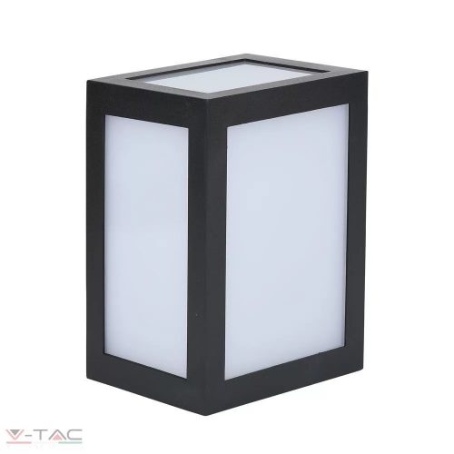 V-TAC-SKU218341 - 12W LED fali lámpa szögletes fekete IP65 4000K - 218341