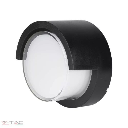 V-TAC-SKU218538 - 12W LED fali lámpa kör fekete 4000K - 218538