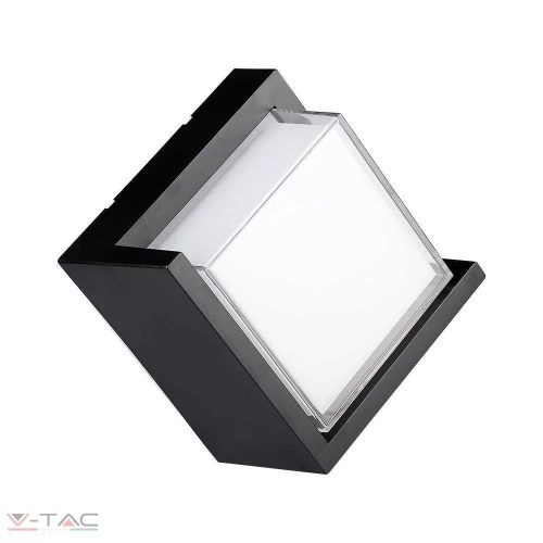 V-TAC-SKU218540 - 12W LED fali lámpa négyszög fekete 4000K - 218540