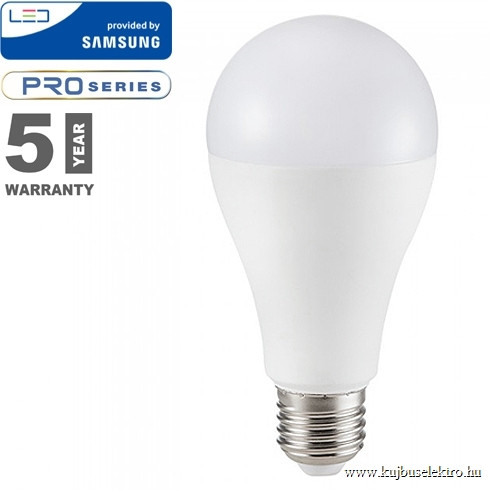 V-TAC-SKU251 - 12W LED izzó Samsung chip E27 A65 6400K A++ 5 év garancia - PRO251