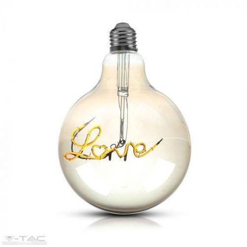 V-TAC-SKU2700 - Love Retro LED izzó - 5W Filament E27 G125 2200K - 2700