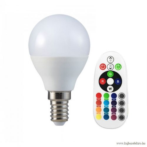 V-TAC-SKU2776 - 3,5W LED izzó E14 P45 RGB+DW 4000K - 2776