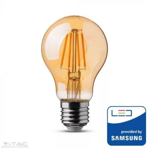 V-TAC-SKU282 - 4W Retro LED izzó Filament Samsung chip E27 A60 2200K - PRO282