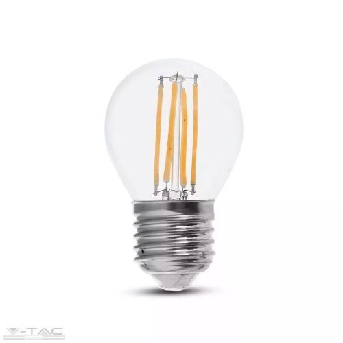 V-TAC-SKU2842 - 6W Retro LED izzó Filament E27 G45 Meleg fehér - 2842