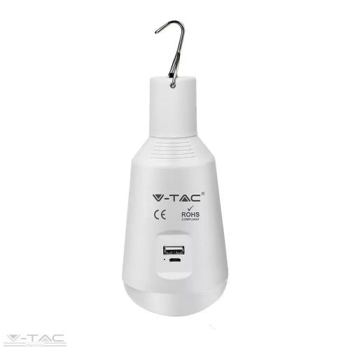 V-TAC-SKU2857 - 7W napelemes tölthető LED izzó CCT - 2857