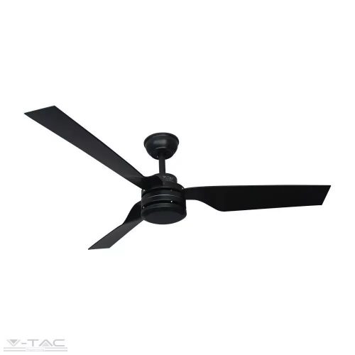 V-TAC-SKU2868 - 65W fekete ventilátor táviránytóval - 2868