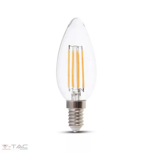 4W Dimmelhető Retro LED izzó E14 gyertya Meleg fehér - 2870 V-TAC