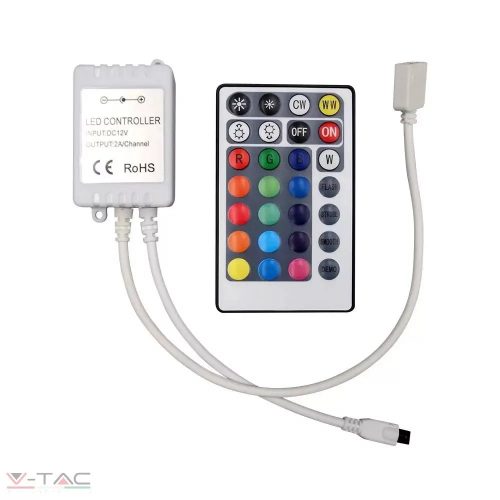 V-TAC-SKU2899 - Infravörös vezérlő RGB + CCT LED szalagokhoz - 2899