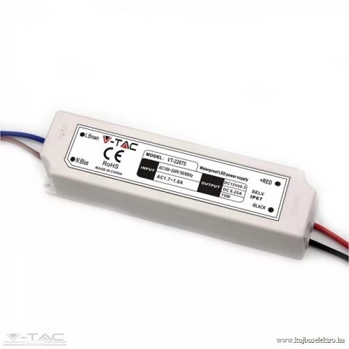 V-TAC-SKU3248 - 150W Műanyag tápegység EMC 12V 12,5A IP67 - 3248