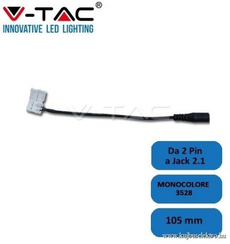 V-TAC-SKU3507 - Rugalmas DC anya csatlakozó 8 mm-es LED szalaghoz - 3507