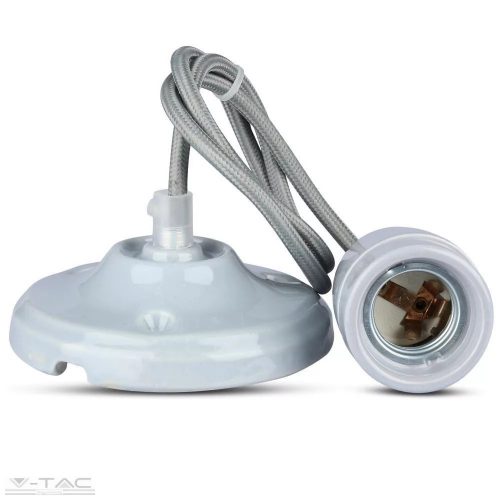 V-TAC-SKU3808 - Porcelán függeszték szürke - 3808