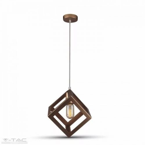 V-TAC-SKU3833 - Geometric négyszög csillár bronz - 3833