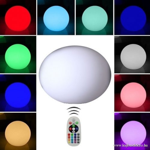 V-TAC-SKU40141 - RGB LED-es díszgömb fehér 20 cm IP67 - 40141