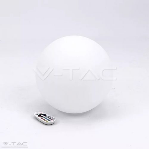 V-TAC-SKU40201 - RGB LED-es díszgömb fehér 40cm IP67 - 40201