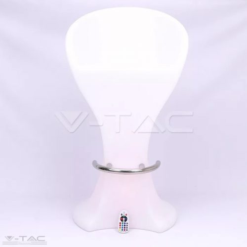 V-TAC-SKU40271 - RGB LED-es kerti bárszék fehér IP54 - 40271