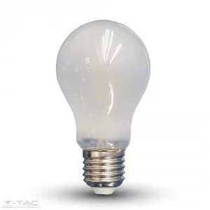 V-TAC-SKU4487 - Retro LED izzó - 4W Filament opál E27 A60 Természetes fehér 4487