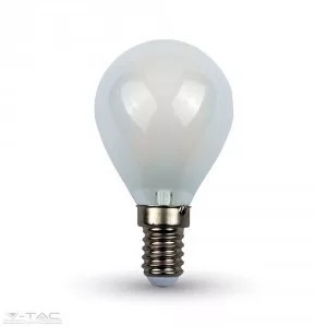 V-TAC-SKU44941 - Retro LED izzó - 4W Filament opál E14 P45 Hideg fehér 44941