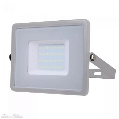 V-TAC-SKU454 - 30W LED reflektor Samsung chip szürke 3000K - PRO454