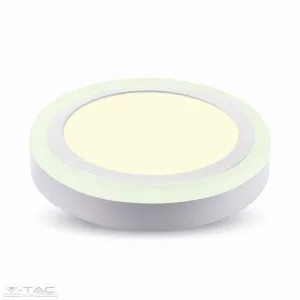 V-TAC-SKU4890 - 6W+2W Felületre szerelhető kör LED Panel 3000K - 4890