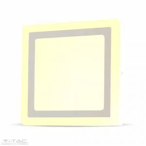 V-TAC-SKU4922 - 6W+2W Felületre szerelhető négyszög LED Panel 3000K - 4922