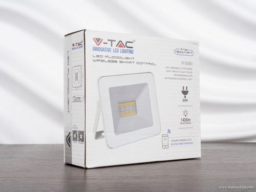 V-TAC-SKU5984 - 20W fehér LED Reflektor RGB + CCT - 5984