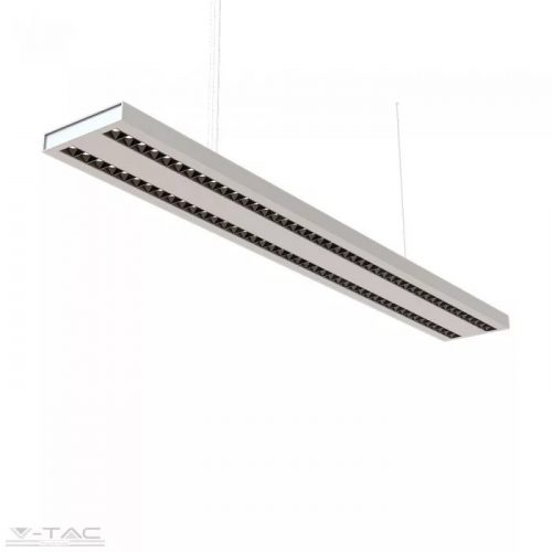 V-TAC-SKU608 - 60W LED up and down széles toldható lineár lámpatest sodronyos függesztékkel fehér 4000K UGR - PRO608