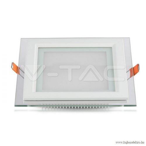 V-TAC-SKU6276 - 6W Négyszög Üveg Mini LED Panel süllyeszthető 4000K - 6276