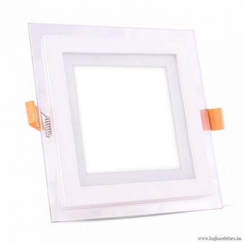 V-TAC-SKU6280 - 18W Négyszög Üveg Mini LED Panel süllyeszthető 4000K - 6280