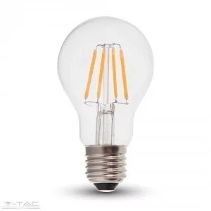 V-TAC-SKU7120 - Retro LED izzó - 4W Filament E27 A60 Hideg fehér - 7120