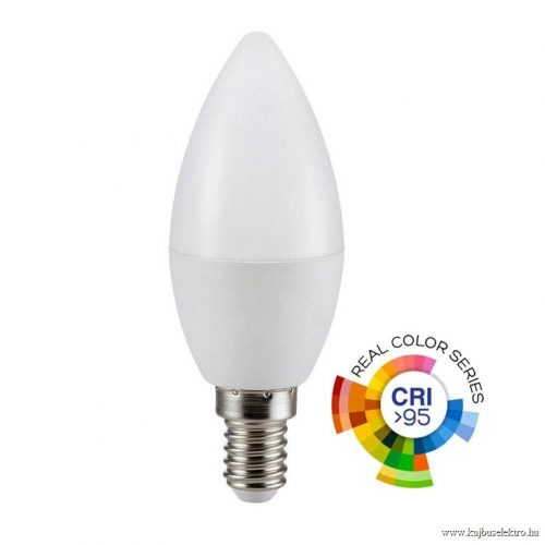 V-TAC-SKU7495 - 5,5W LED izzó CRI>95 E14 gyertya 4000K - 7495