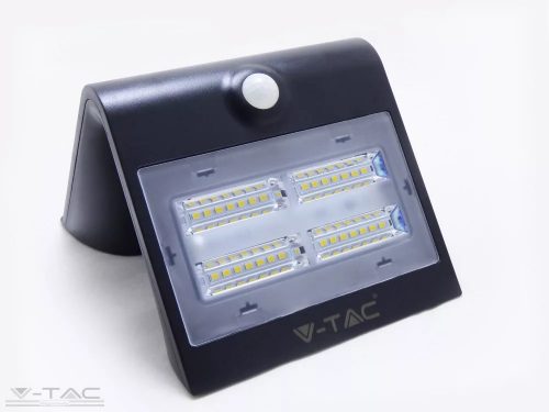 V-TAC-SKU7528 - 3W LED napelemes lámpa fekete - 7528