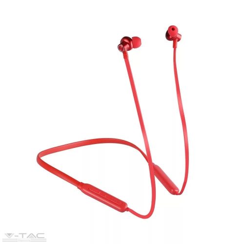 V-TAC-SKU7711 - Bluetoothos sport fülhallgató piros - 7711