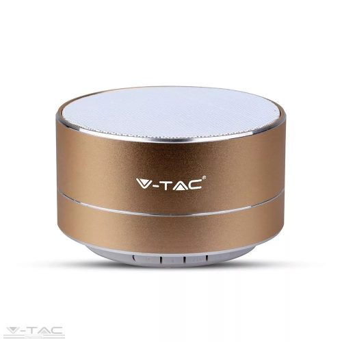 V-TAC-SKU7714 - Hordozható bluetooth hangszóró arany 400mAh - 7714