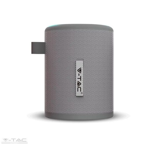 V-TAC-SKU7720 - Hordozható bluetooth hangszóró szürke 1600mAh - 7720