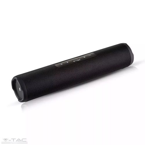 V-TAC-SKU7726 - Hordozható bluetooth hangszóró fekete szövetborítással 1200mAh - 7726