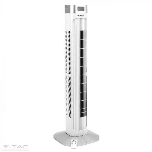 V-TAC-SKU7900 - 55W ventilátor torony digitális hőmérséklet kijelzővel és távirányítóval - 7900