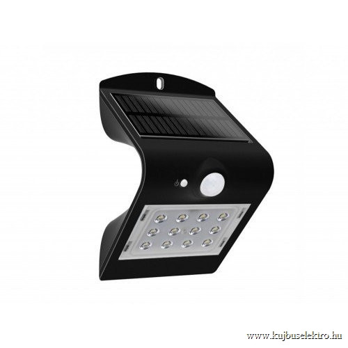 V-TAC-SKU8277 - 1,5 W LED napelemes lámpa fekete - 8277