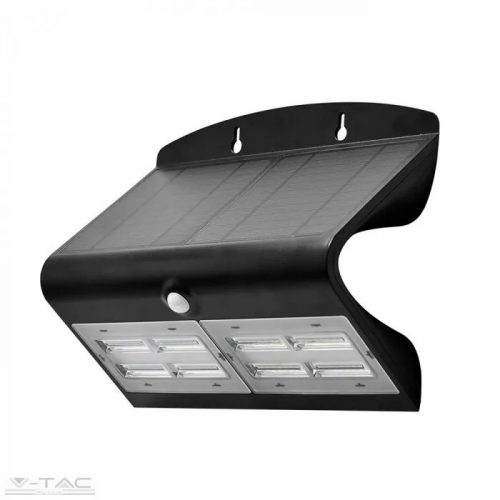 V-TAC-SKU8279 - 8W LED napelemes lámpa fekete - 8279