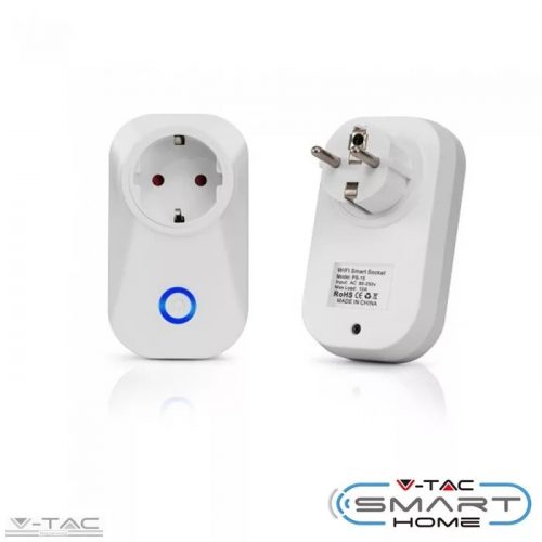 V-TAC-SKU8415 - Wifis smart konnektor fehér - 8415